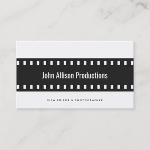 Filmstrip Filmmaker Photographer Business Card