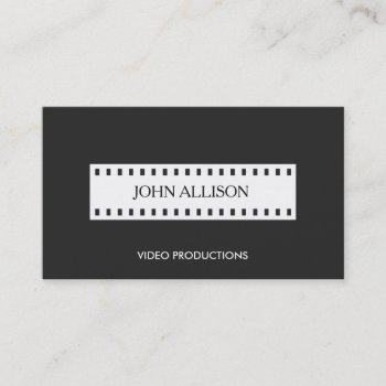 Filmstrip Filmmaking Cinematrographer Business Card by sm_business_cards at Zazzle