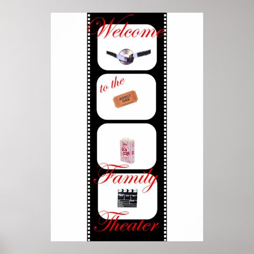 Filmstrip Personalized Poster