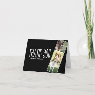 Filmstrip Photo Letterpress Thank You Card