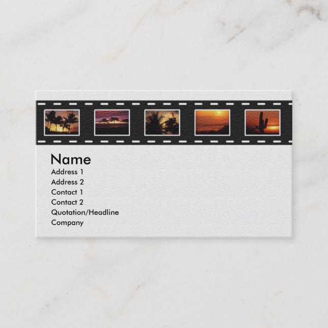 Filmstrip Profile Card (Front)