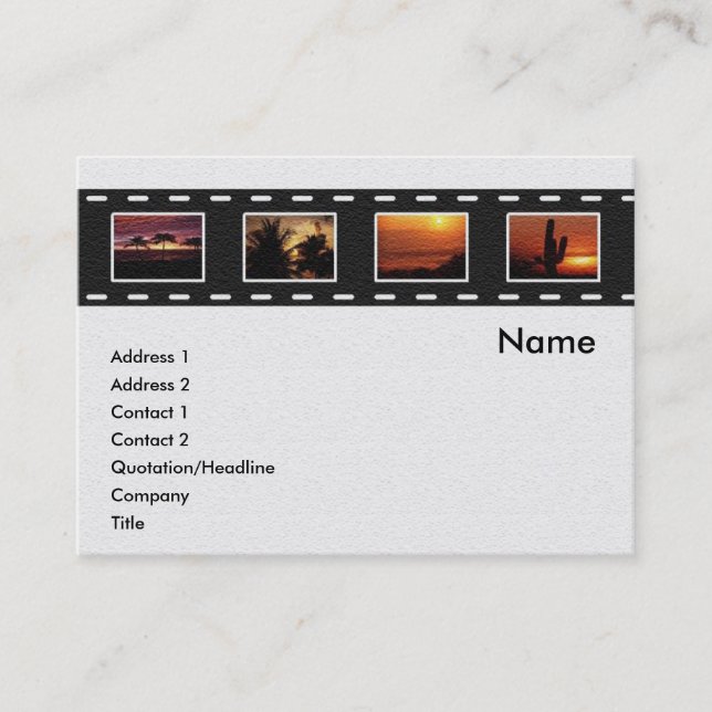 Filmstrip Profile Card (Front)