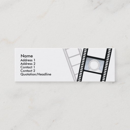 Customizable Filmstrip - Skinny Business Card Templates