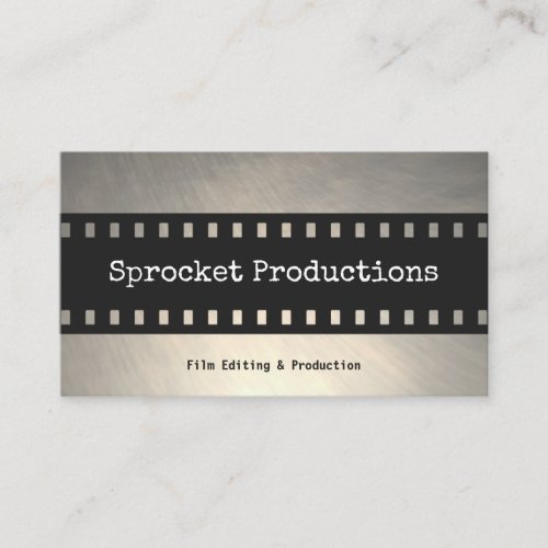 Filmstrip Thriller Filmmaker Film Producer Business Card
