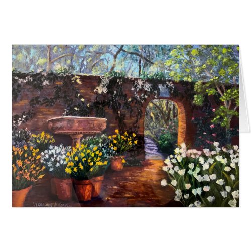 Filoli Garden Path greeting card