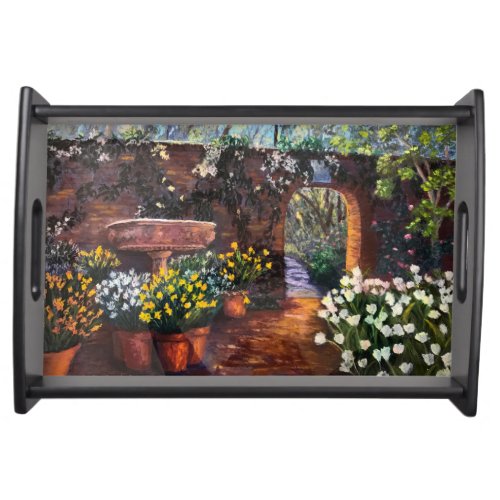 Filoli Garden Path Serving Tray