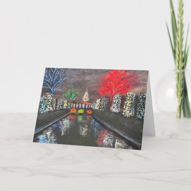 Filoli Holiday Lights Spectacular greeting card (Front)