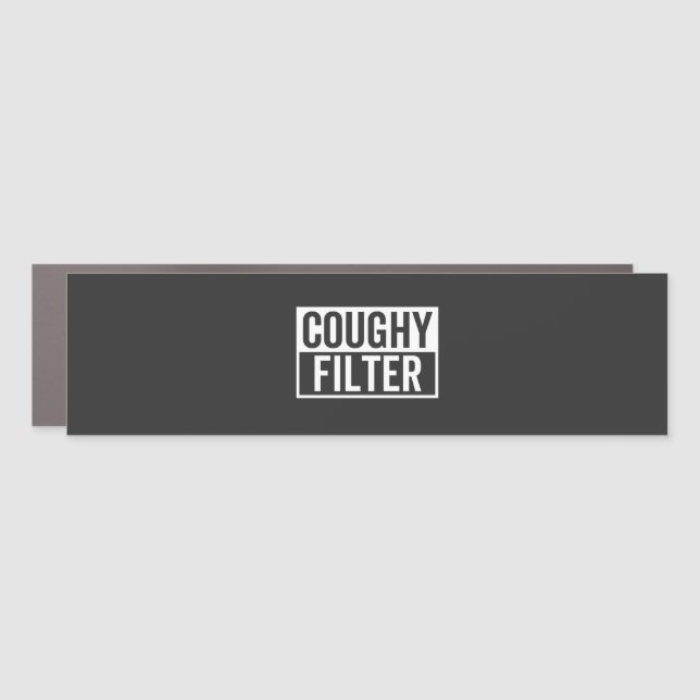 filter Coughy Car Magnet (Front)