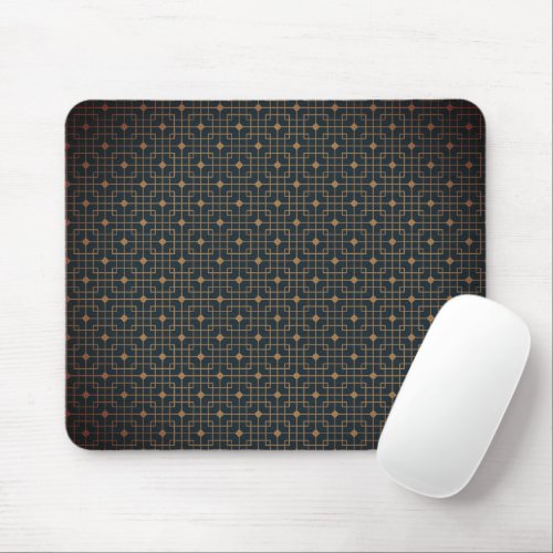 Filtered Geometric Modern Pointed Chinese Pattern Mouse Pad