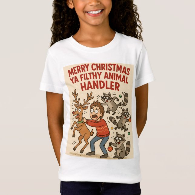 Filthy Animal Handler – Holiday Chaos Edition T-Shirt (Front)