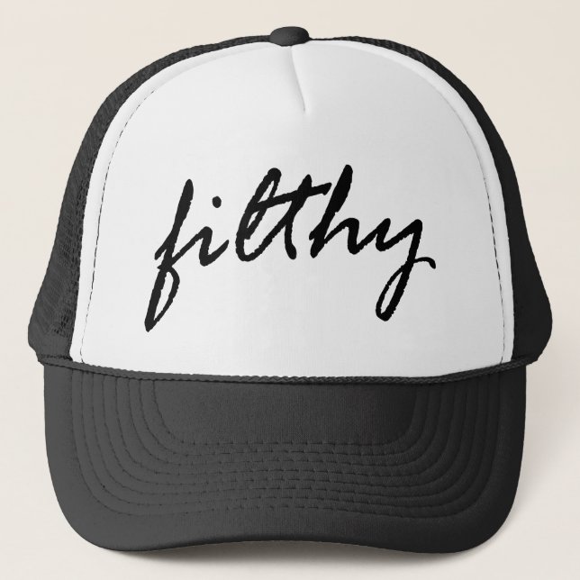 Filthy Filth Hat Dirty Scum Bag Nasty Pig Hound (Front)