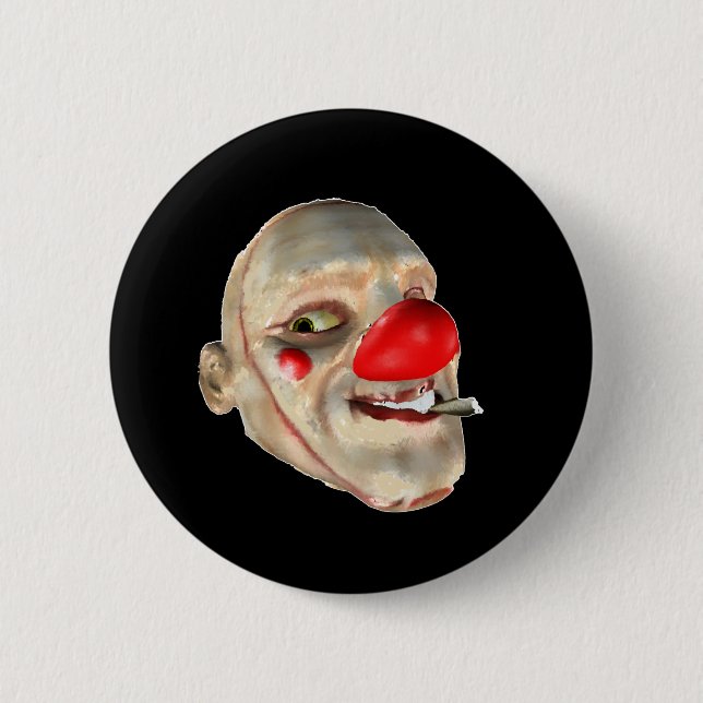 Filthy the Clown - face closeup Pinback Button (Front)