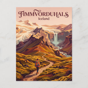 Fimmvorduhals Iceland Postcard