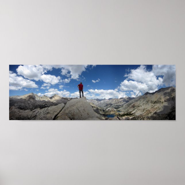 Fin Dome Panorama - John Muir Trail Poster (Front)