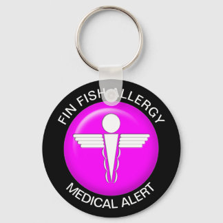 Fin Fish Allergy Keychain