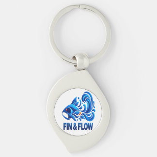 Fin & Flow – Born to Swim Keychain