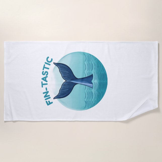 Fin-tastic Beach Towel (Front)
