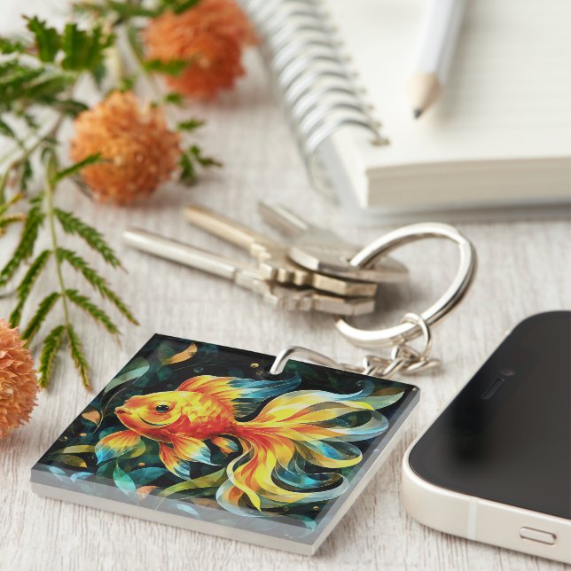 Fin-Tastic Fantasy Keychain (Front Right)