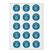 Fin-tastic Shark Birthday Party Kids Under The Sea Edible Frosting Rounds (Sheet)