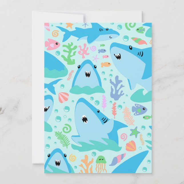 Shark Birthday Invitation: Under The Sea Party (editable, Digital