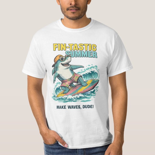 Fin-tastic Waves T-Shirt (Front)