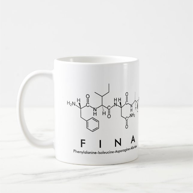Fina peptide name mug (Left)