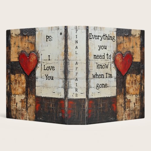 Final Affairs Binder
