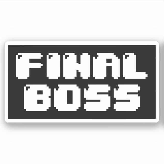 FINAL BOSS STICKER (Front)