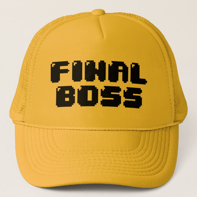 FINAL BOSS TRUCKER HAT (Front)