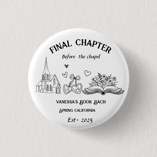 Final Chapter Before the Chapel Book Bachelorette  Button (Front)