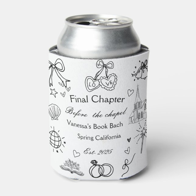 Final Chapter Before the Chapel Book Bachelorette  Can Cooler (Can Front)