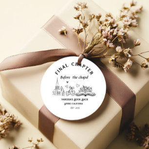 Final Chapter Before the Chapel Book Bachelorette Favor Tags