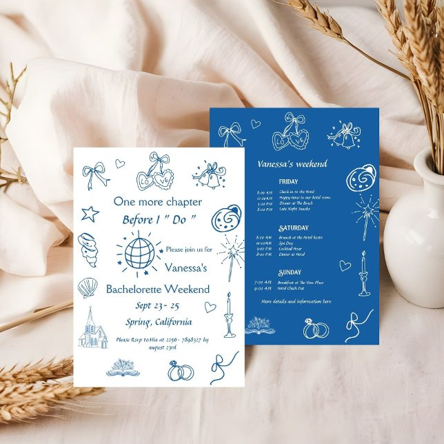 Final Chapter before the chapel Book Bachelorette  Invitation (Creator Uploaded)