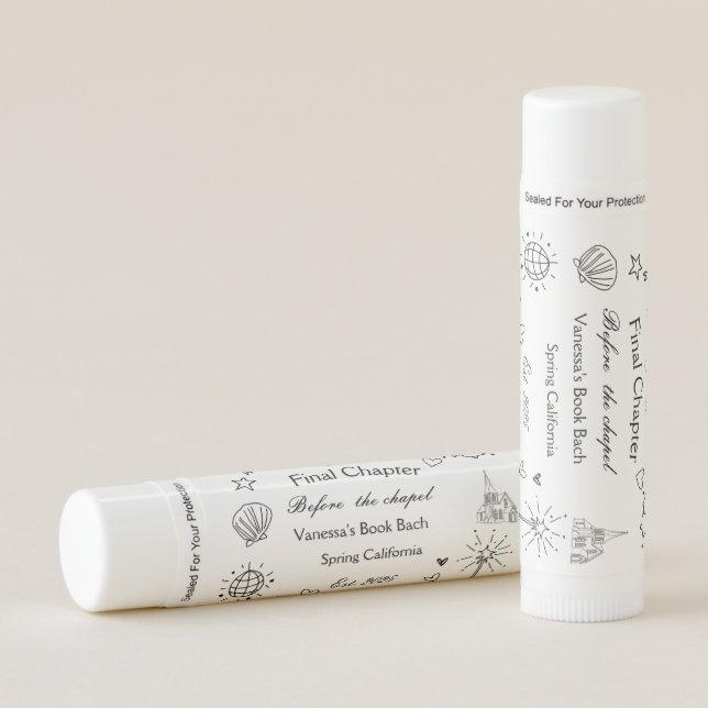 Final Chapter Before the Chapel Book Bachelorette  Lip Balm (Front)