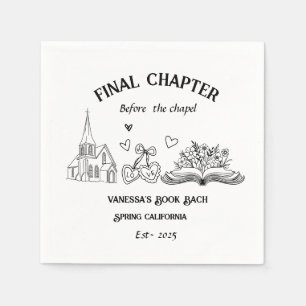 Final Chapter Before the Chapel Book Bachelorette Napkins