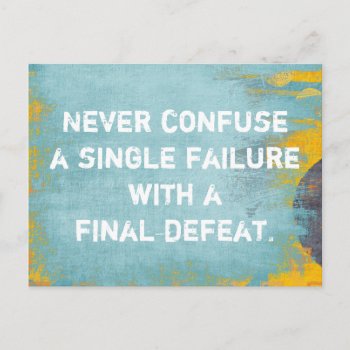 Final Defeat Postcard by ImpressImages at Zazzle
