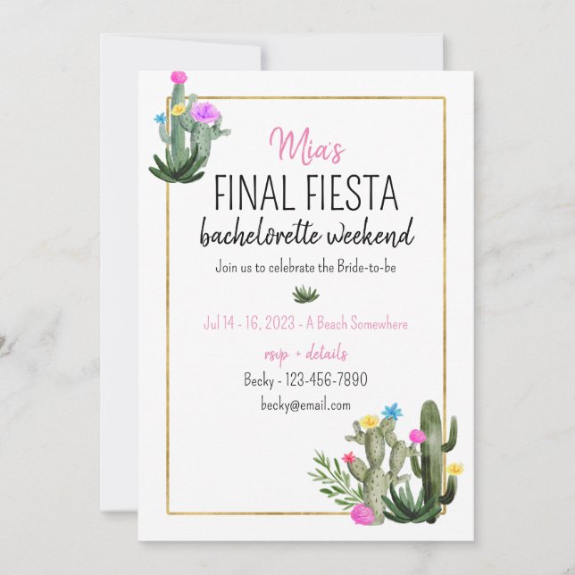 Final Fiesta Bach Weekend Invitation (Front)