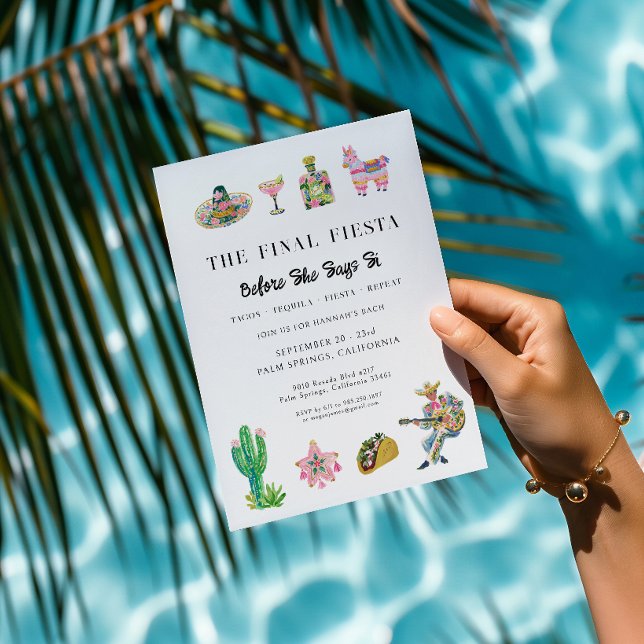Final Fiesta Bachelorette Invitation (Creator Uploaded)