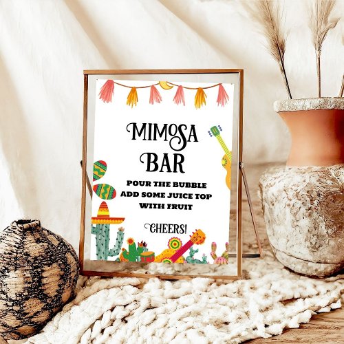 Final Fiesta Bachelorette Mimosa Bar Table Sign
