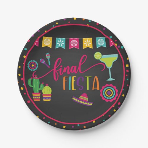 Final Fiesta Bachelorette Party Plate