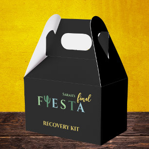 Final Fiesta Bachelorette Party Recovery Kit Favor Boxes