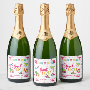 Final Fiesta Bachelorette Party (WH) Sparkling Wine Label