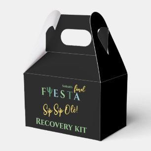 Final Fiesta Bachelorette Recovery Kit Favor Boxes