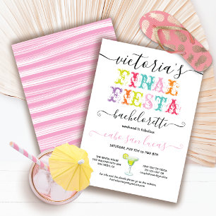 Final Fiesta Bachelorette Weekend Party Invitation