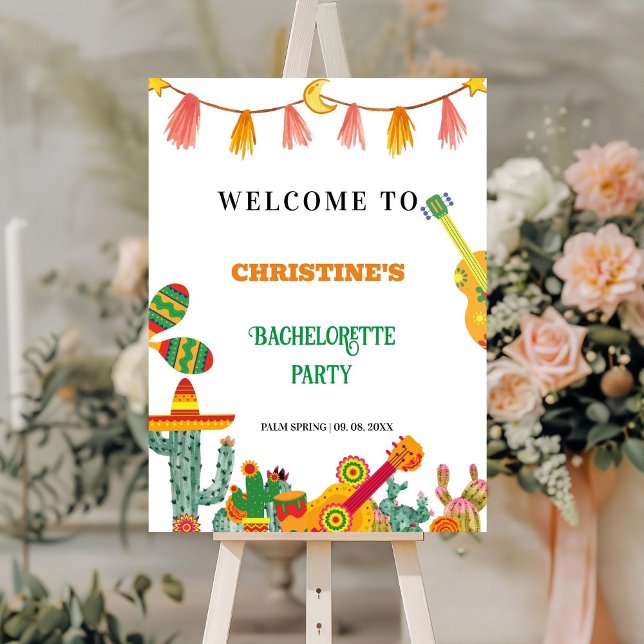 Final Fiesta Bachelorette Weekend welcome  Foam Board (Creator Uploaded)