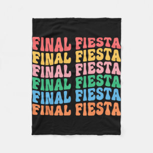 Final Fiesta Bride Squad Matching Bachelorette Par Fleece Blanket