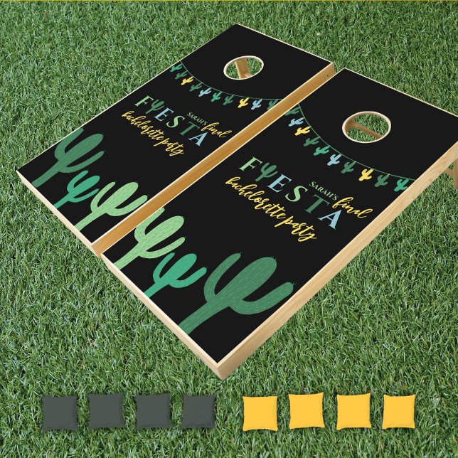 Final Fiesta Cactus Bachelorette Party Games (Final fiesta mexican bachelorette party game corn hole)