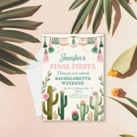 Final Fiesta Cactus Colorful Bridal/Bachelorette