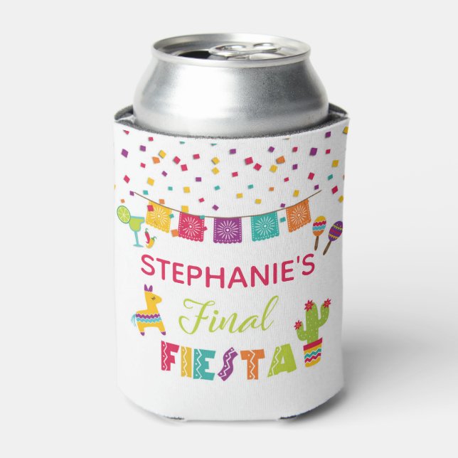 Final Fiesta Can Cooler - White (Can Front)