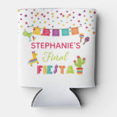 Final Fiesta Can Cooler - White (Front)